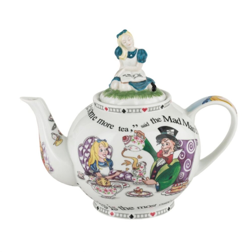 Paul Cardew Alice in Wonderland 150th Anniversary Edition Teapot w/ Alice Lid